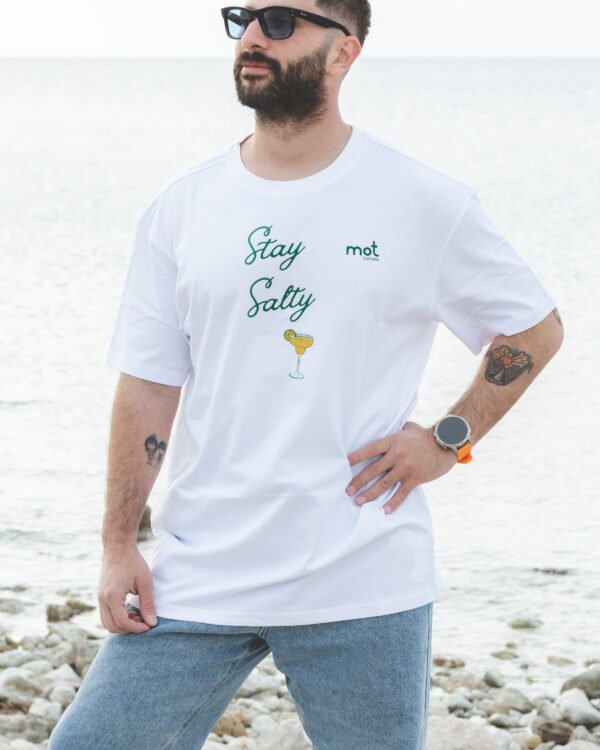 "Stay salty" oversized t shirt